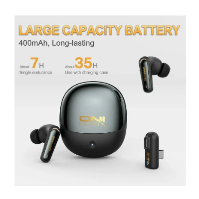 Picture of ONIKUMA TX610 ANC Black TWS Bluetooth Gaming Earbuds