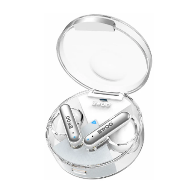 Picture of BWOO BO-BW95-WH White TWS Bluetooth Transparent Earbuds