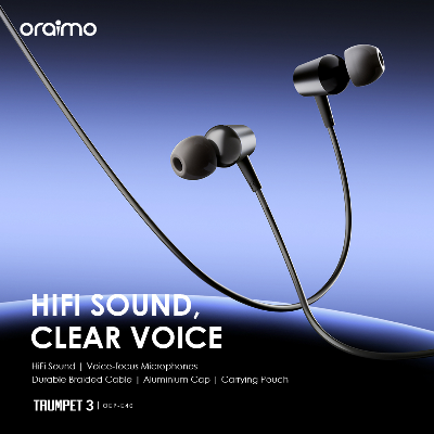 Picture of oraimo Trumpet 3 HIFI Audio In-Ear Headphones