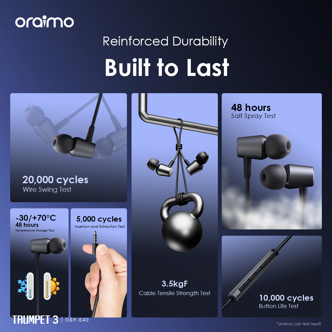 Picture of oraimo Trumpet 3 HIFI Audio In-Ear Headphones