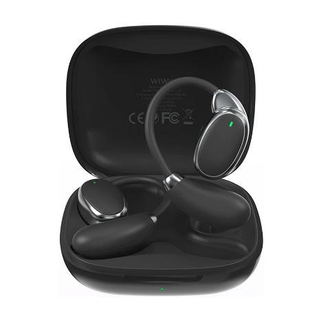 Picture of WiWU T30 Black True Wireless Open-Ear Earbuds