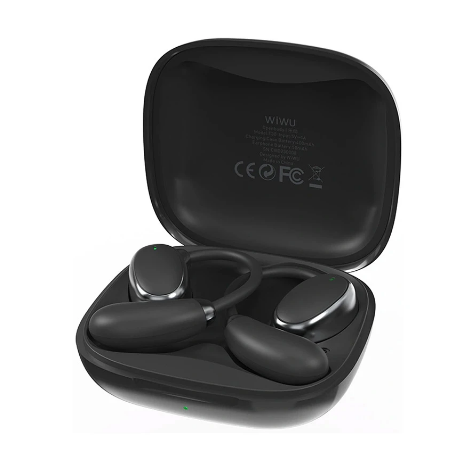 Picture of WiWU T30 Black True Wireless Open-Ear Earbuds