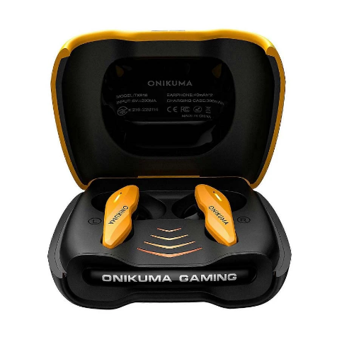 Picture of Onikuma TX616 Yellow TWS Tri-Mode Gaming Earbuds