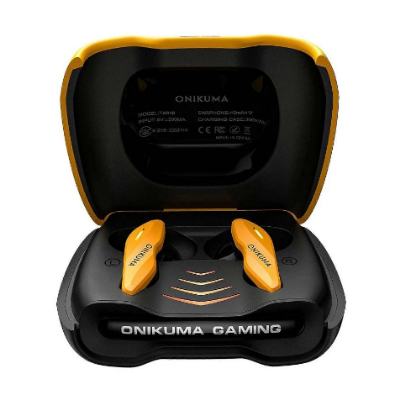 Picture of Onikuma TX616 Yellow TWS Tri-Mode Gaming Earbuds