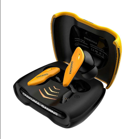 Picture of Onikuma TX616 Yellow TWS Tri-Mode Gaming Earbuds