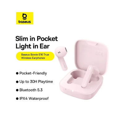 Picture of Baseus Bowie E16 Pink TWS Bluetooth Earbuds #A00061900413-01