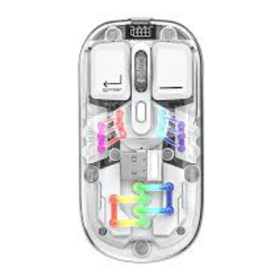 Picture of Pc Power Obsidian PGM-P7 WH Wireless White Transparent Mouse