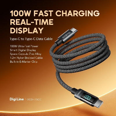 Picture of oraimo DigiLine 100W Type-C to Type-C Data Cable