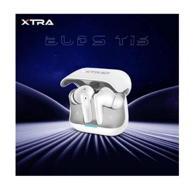 Picture of XTRA T15 ANC White TWS Bluetooth Earbuds (6 Month Warranty)