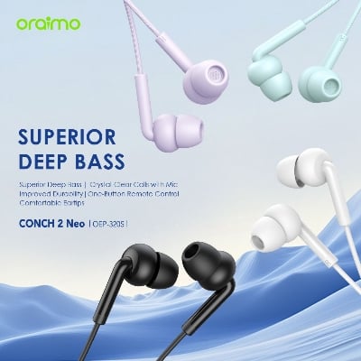 Picture of oraimo CONCH 2 Neo oraimo CONCH 2 Neo Wired Earphones