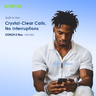 Picture of oraimo CONCH 2 Neo oraimo CONCH 2 Neo Wired Earphones