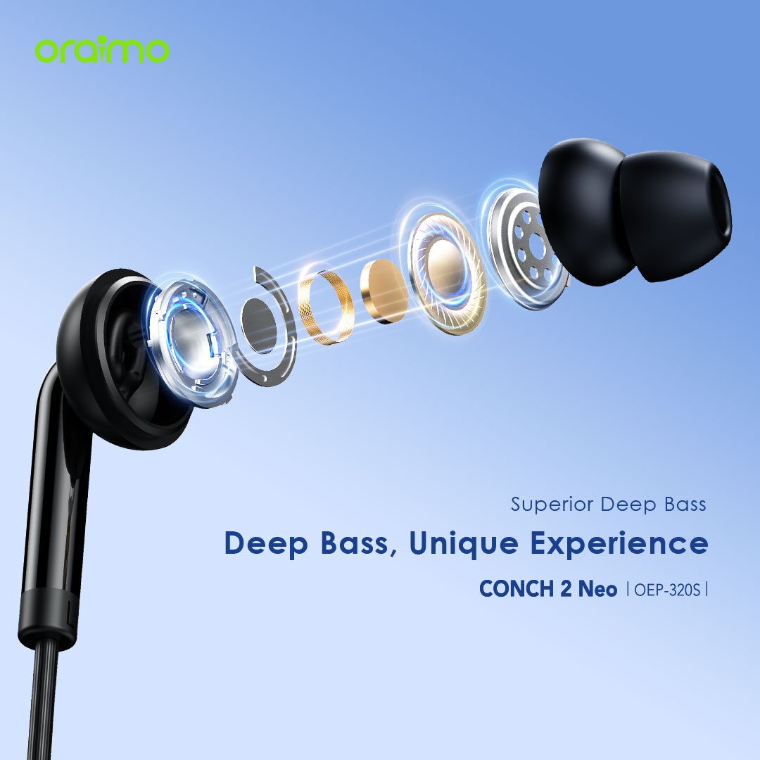 Picture of oraimo CONCH 2 Neo oraimo CONCH 2 Neo Wired Earphones