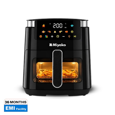 Picture of Miyako Digital Air Fryer with 7 Ltr Capacity and Digital Control Panel Glass Window View  (2 Years Official Warranty)