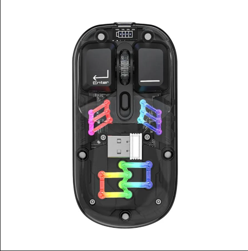 Picture of Pc Power Obsidian PGM-P7 BK Wireless Black Transparent Mouse