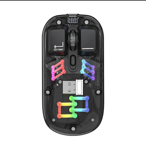 Picture of Pc Power Obsidian PGM-P7 BK Wireless Black Transparent Mouse