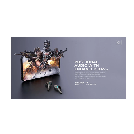 Picture of Havit TW952 Pro Black TWS Bluetooth RGB Stereo Gaming Earbuds