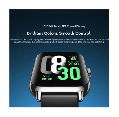 Picture of Oraimo Watch 6 Pro Titanium Gold Bluetooth Calling Smart Watch With Dual Straps #OSW-807S