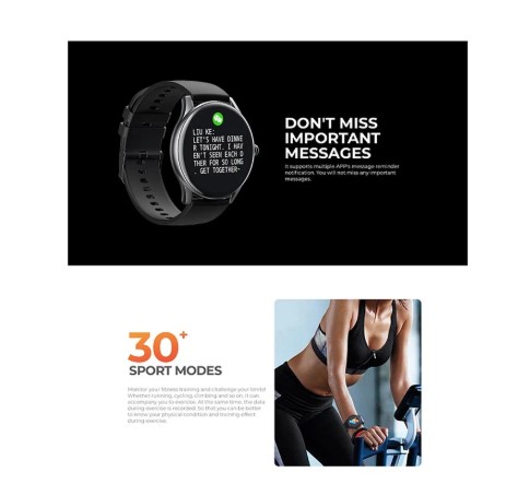 Picture of Havit M9036 Bluetooth Calling Black Smart Watch