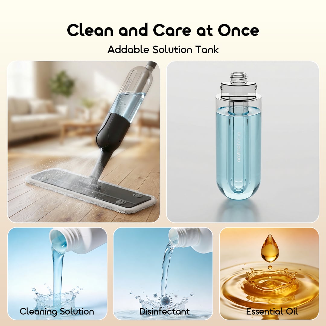 Picture of oraimo MistGlide Instant Mist 360° Spray Mop #(OHCS-001)