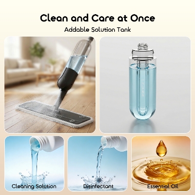 Picture of oraimo MistGlide Instant Mist 360° Spray Mop #(OHCS-001)