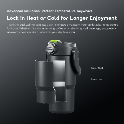 Picture of oraimo ThermoGo 750ml Stainless Steel Insulated Thermos