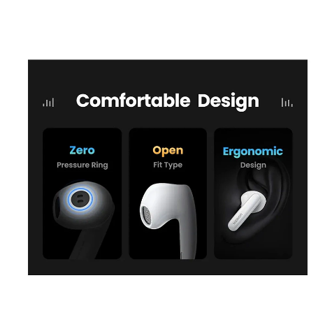Picture of UGREEN HiTune H6 Pro Hybrid WS203 (35873) ANC TWS White Bluetooth Earbuds #35873
