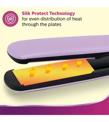 Picture of Philips BHS393/40 Straightener with Silk Protect Technology Suitable For All Hair Types Lavender