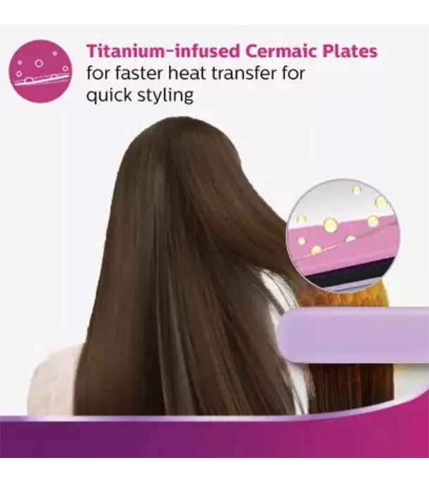 Picture of Philips BHS393/40 Straightener with Silk Protect Technology Suitable For All Hair Types Lavender