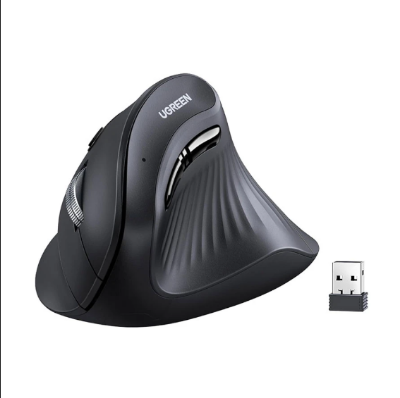 Picture of UGREEN MU008 (45759) Wireless (Dual Mode) White Silent Vertical Mouse