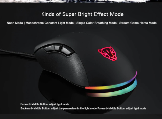 Picture of Motospeed V100 RGB Wired Black Gaming Mouse