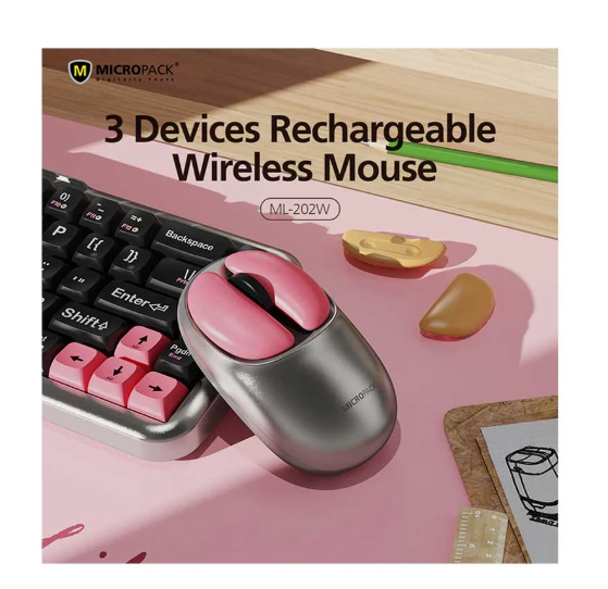 Picture of Micropack ML-202W Grey (Dual Mode) Silent Mouse