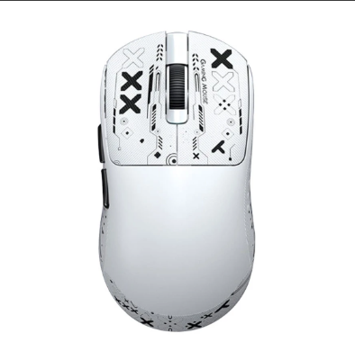 Picture of T-WOLF X9 (Multi Mode) White Gaming Mouse With Grip Tape