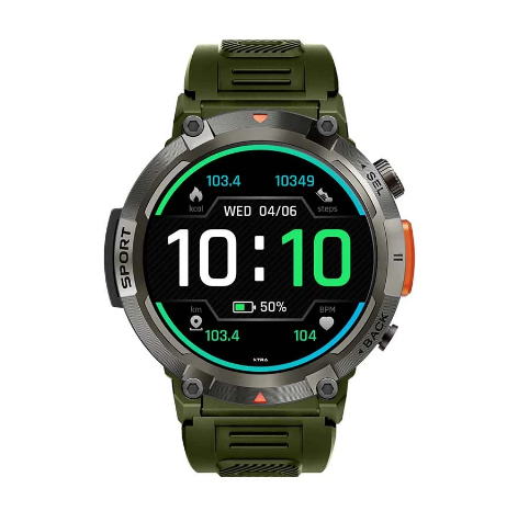 Picture of XTRA Active R28 Bluetooth Calling Green Sports Smart Watch