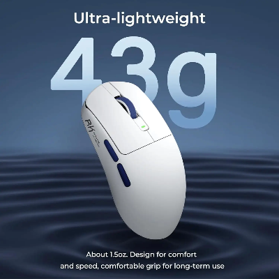Picture of Royal Kludge M30 (Multi Mode) White Blue Gaming Mouse