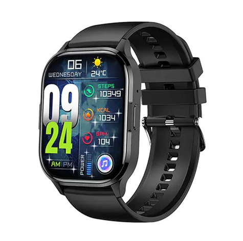Picture of Blisbond Alpha Black AMOLED Bluetooth Calling Smart Watch