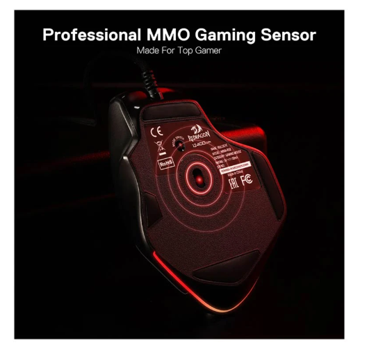 Picture of Redragon Bullseye M806 RGB Wired Black Programmable Gaming Mouse