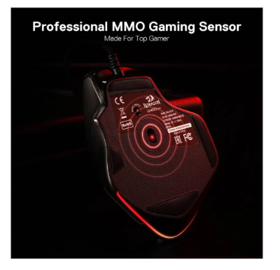 Picture of Redragon Bullseye M806 RGB Wired Black Programmable Gaming Mouse