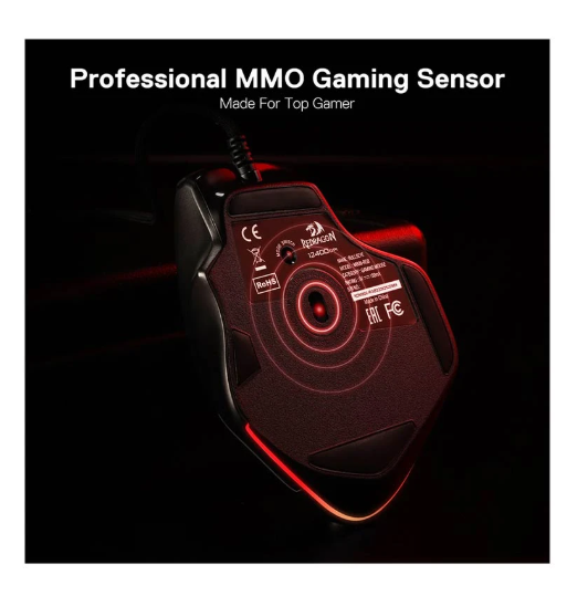 Picture of Redragon Bullseye M806 RGB Wired Black Programmable Gaming Mouse