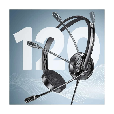 Picture of Rapoo H102 Black Wired Stereo Headphone