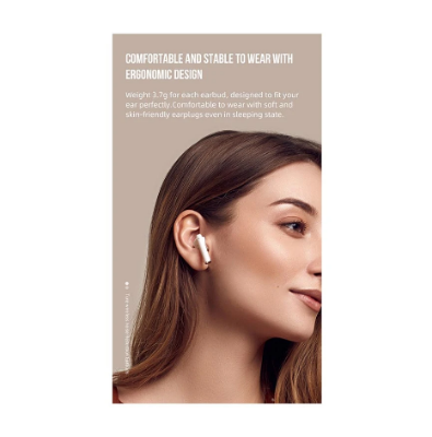 Picture of F&D E3 White TWS Bluetooth Earbuds