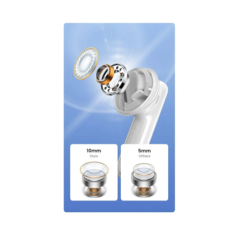 Picture of UGREEN HiTune T6 Hybrid ANC WS200 (15158) White TWS Bluetooth Earbuds #15158
