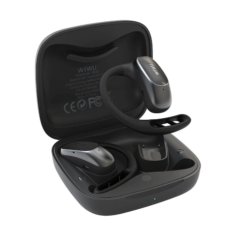 Picture of WiWU O600 Black TWS Open Wear Stereo Bluetooth Earbuds