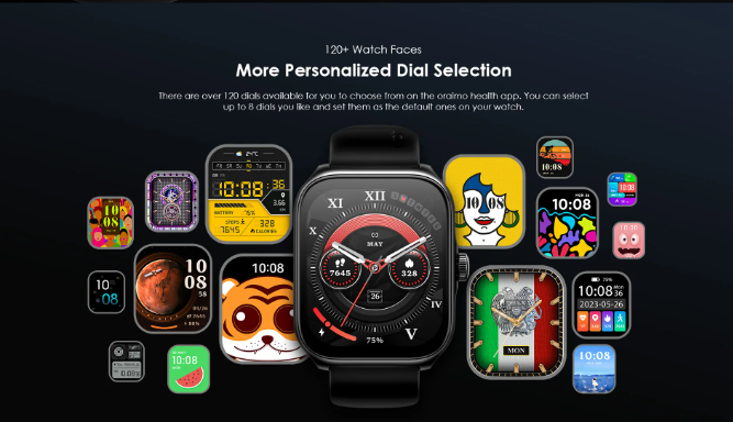 Picture of Oraimo Watch Nova AM OSW-812 Amoled LightChrome Bluetooth Calling Smart Watch (OSW-812