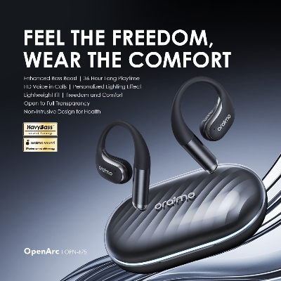 Picture of oraimo OpenArc Open-Ear Wireless Earbuds Wireless Earbuds (OPN-675)