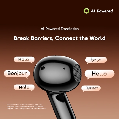 Picture of oraimo SpaceBuds Air 2 50H Long Battery Life Earbuds with Smart Translation (OTW-325S)