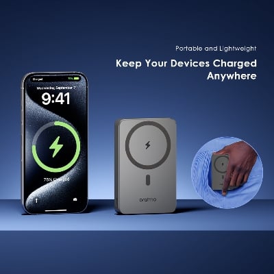 Picture of oraimo MagPower 15 oraimo MagPower 15 10000mAh Wireless Power Bank (OPB-7102W)