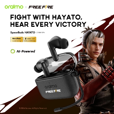 Picture of oraimo SpaceBuds HAYATO Low-Latency Long-Lasting True Wireless Earbuds (OTW-325-FF)