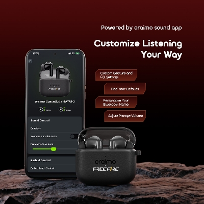 Picture of oraimo SpaceBuds HAYATO Low-Latency Long-Lasting True Wireless Earbuds (OTW-325-FF)