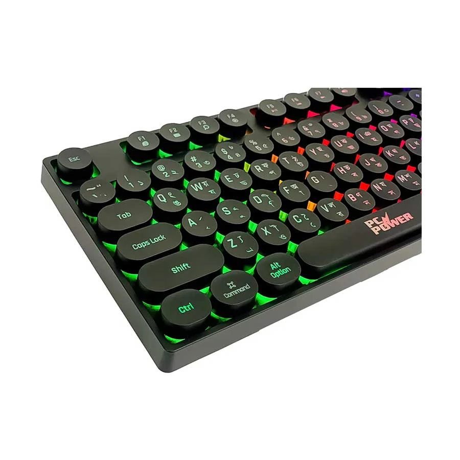Picture of Pc Power K87 RGB Black Wired Gaming Keyboard with Bangla