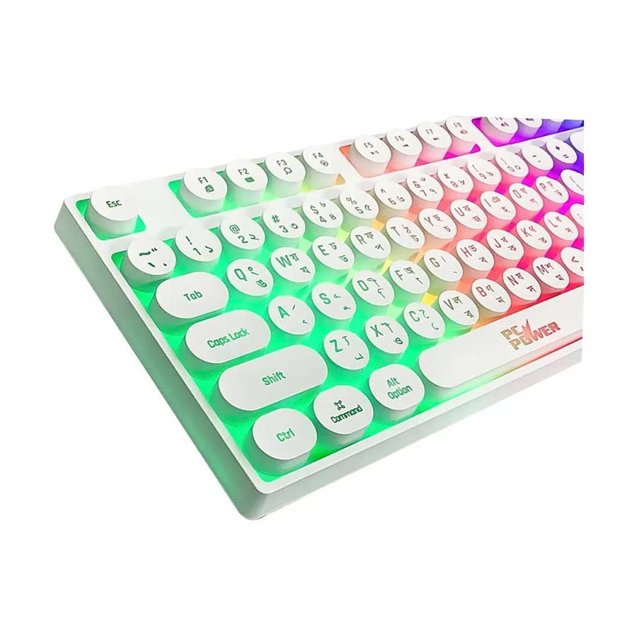 Picture of Pc Power K87 RGB Black Wired Gaming Keyboard with Bangla
